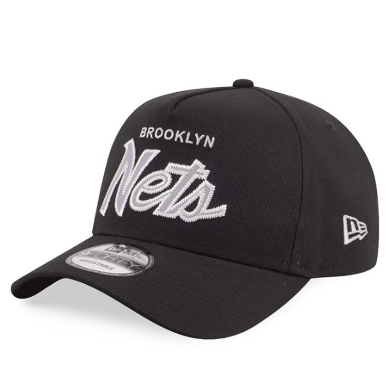 TOPI BASKET NEW ERA 940 A-FRAME NBA SCRIPTS Brooklyn Nets Cap